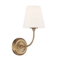 Crystorama Sylvan Wall Sconce in Vibrant Gold