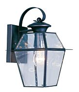 Westover 1-Light Outdoor Wall Lantern in Black