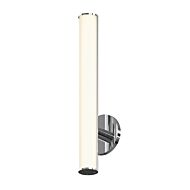 Sonneman Bauhaus Columns™ 18 Inch Bathroom Vanity Light in Polished Chrome