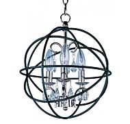 Maxim Lighting Orbit 3 Light Pendant in Anthracite and Polished Nickel