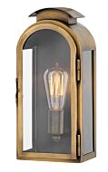 Hinkley Rowley 1-Light Outdoor Light In Light Antique Brass