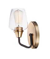 Maxim Goblet Wall Sconce in Bronze and Antique Brass