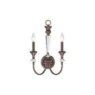 Craftmade Boulevard 2 Light 20 Inch Wall Sconce in Mocha Bronze Silver Wash