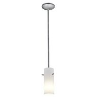 Access Cylinder Pendant Light in Brushed Steel