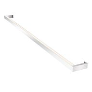 Sonneman Thin Line™ 2 Light 1 Inch Bathroom Vanity Light in Bright Satin Aluminum