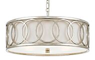 Libby Langdon for Crystorama Graham 8 Inch Chandelier in Antique Silver