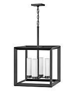 Hinkley Rhodes 4-Light Outdoor Pendant In Brushed Graphite
