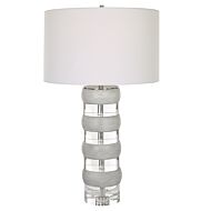 Uttermost 1-Light Band Together Crystal & Wood Table Lamp