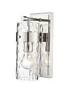 Z-Lite Fontaine 1-Light Bathroom Vanity Light In Polished Nickel