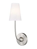Shannon 1-Light Wall Sconce in Brushed Nickel
