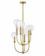 Hinkley Alchemy 6-Light Pendant In Lacquered Brass