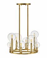 Hinkley Alchemy 8-Light Pendant In Lacquered Brass