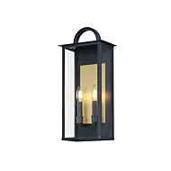 Manchester 2-Light Outdoor Wall Sconce in Black