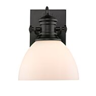 Golden Hines Bathroom Wall Sconce in Black