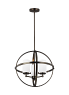 Sea Gull Alturas 3 Light Contemporary Chandelier in Brushed Oil Rubbed Bronze