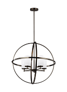 Sea Gull Alturas 5 Light LED Contemporary Chandelier in Brushed Oil Rubbed Bronze
