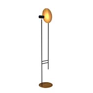 Dot 1-Light Floor Lamp in Teak