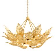 Tropicale 12-Light Pendant in Gold Leaf