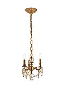 Lillie 3-Light Pendant in French Gold