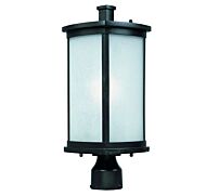 Maxim Lighting Terrace 19.25 Inch Outdoor Frosted Seedy Post Mount in Bronze