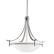 Kichler Olympia 5 Light Inverted Pendant in Antique Pewter