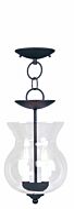 Legacy 2-Light Mini Pendant with Ceiling Mount in Black