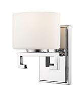 Z-Lite Privet 1-Light Bathroom Vanity Light In Chrome 