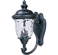 Maxim Carriage House 2 Light Water Glass Wall Mount in Oriental Bronze