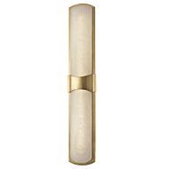 Hudson Valley Valencia 26 Inch Wall Sconce in Aged Brass