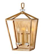 Hinkley Stinson 2-Light Wall Sconce In Distressed Brass