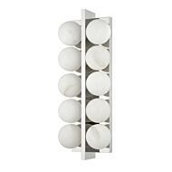 Emille 10-Light Wall Sconce in Polished Nickel