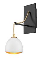 Hinkley Nula 1-Light Wall Sconce In Shell White