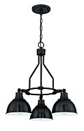 Craftmade Timarron 3 Light Transitional Chandelier in Aged Bronze Brushed