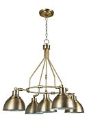 Craftmade Timarron 5 Light Transitional Chandelier in Legacy Brass