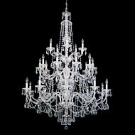 Schonbek Sterling 25 Light Chandelier in Silver with Clear Heritage Crystals