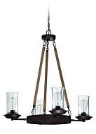 Craftmade Thornton 4 Light Transitional Chandelier in Aged Bronze Brushed