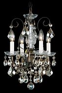 New Orleans 4-Light Chandelier in Antique Silver