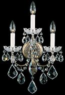 New Orleans 3-Light Wall Sconce in Antique Silver