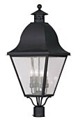 Amwell 4-Light Outdoor Post Lantern in Black