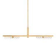 Annecy 2-Light LED Linear Pendant in Vintage Brass