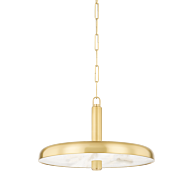 Reynolds 1-Light Pendant in Aged Brass