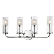 Hudson Valley Wentworth 4 Light 10 Inch Wall Sconce in Polished Nickel