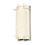 Hudson Valley Delmar 15 Inch Wall Sconce in Polished Nickel