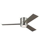 Monte Carlo Clarity Max 56 Inch Ceiling Fan in Brushed Steel