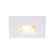 4011 1-Light LED Step and Wall Light in White with Aluminum