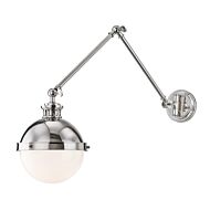 Hudson Valley Latham Wall Sconce in Polished Nickel
