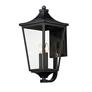Sutton Place VX 2-Light Outdoor Wall Sconce in Black
