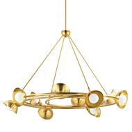 Oraibi 10-Light Chandelier in Vintage Brass