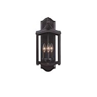 Kalco Lakewood Outdoor 3 Light 20 Inch Outdoor Wall Light in Aged Iron