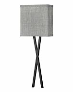 Hinkley Axis Heathered Gray Wall Sconce In Black